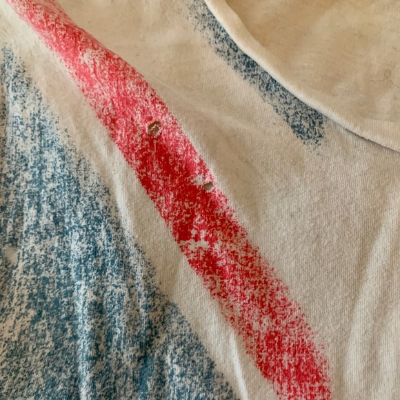 Forever 21 cropped United Kingdom flag tee shirt - Picture 2 of 3